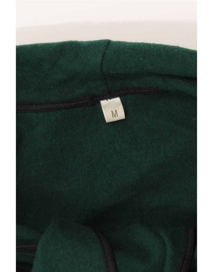 vintage Femme Front Tie Capelet Coat UK 14 Vert Moyen