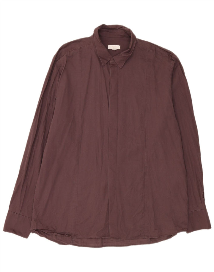 Cos Chemise Homme Taille 43 Grand Coton Marron