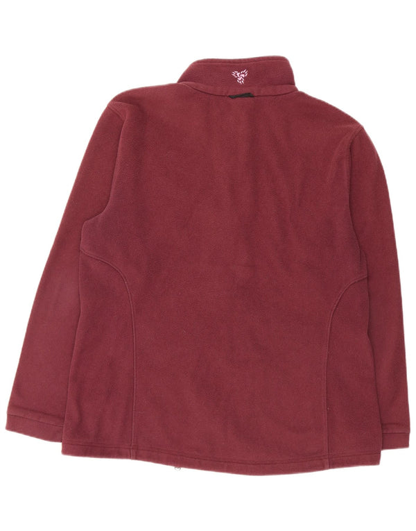 Jack Wolfskin Veste polaire doublée pour femme UK 16 Large Bordeaux