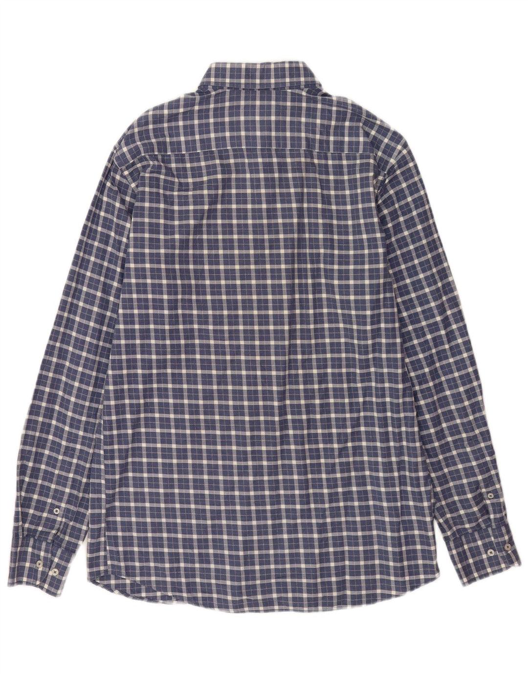 Massimo Dutti Chemise en Flanelle Homme Bleu Marine Moyen à Carreaux