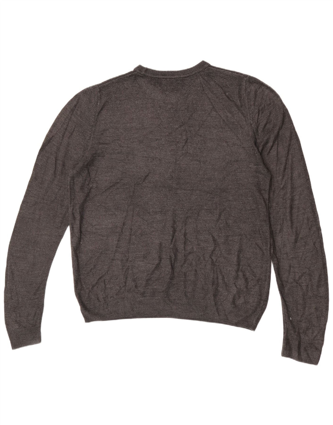 Marks & Spencer Pull à col rond pour homme, grand, gris, acrylique
