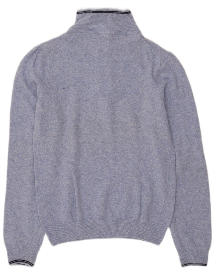Kappa Pull col zippé pour homme en laine bleue Small