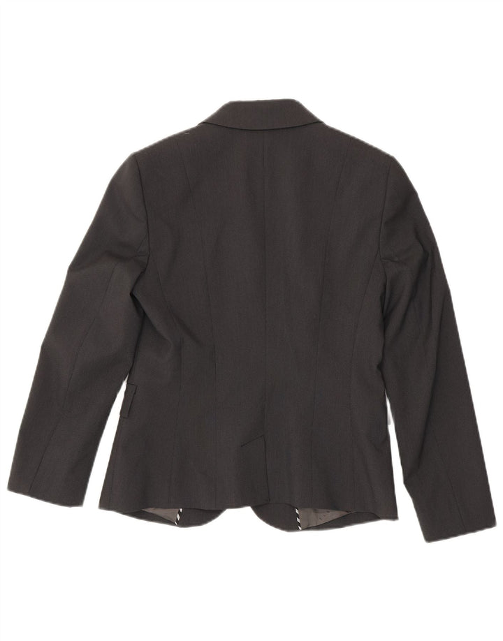 Sisley Veste Blazer 2 Boutons IT 42 Gris Moyen Polyester Femme