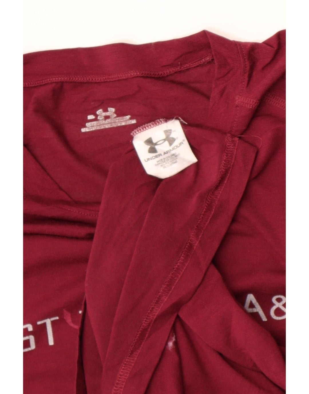 Under Armour Haut Graphique Homme Manches Longues XL Bordeaux Polyester