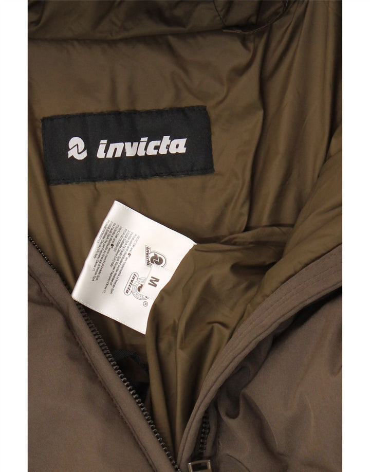 Invicta Veste matelassée à capuche pour femme UK 14 Marron moyen Colourblock