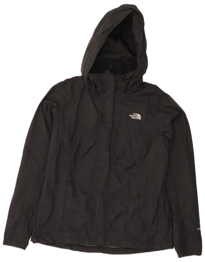 The North Face Veste de pluie à capuche pour femme UK 14 Medium Black Nylon