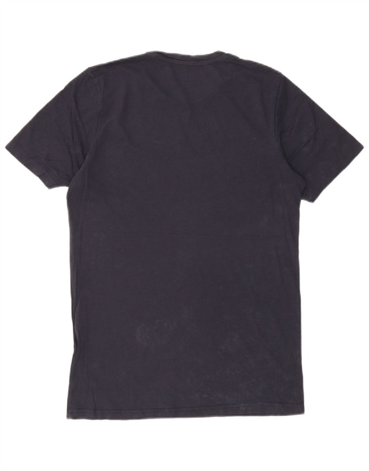 Jack & Jones T-Shirt Graphique Homme Bleu Marine Moyen Coton