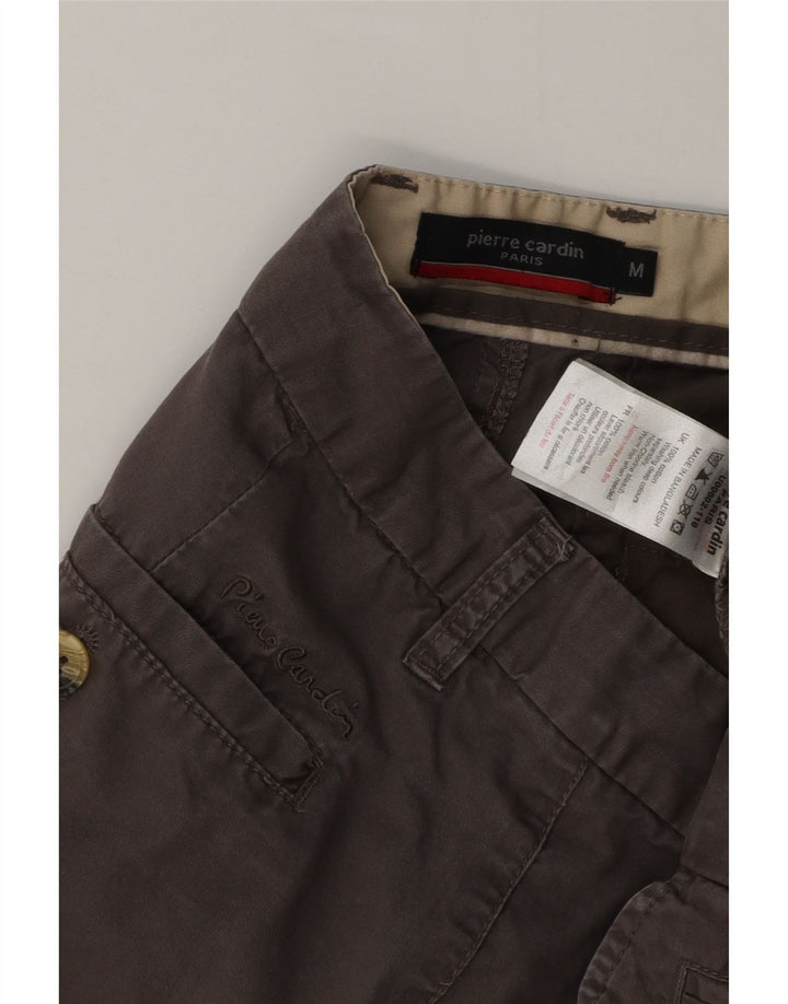 Pierre Cardin Short Chino Homme Moyen W36 Gris Coton