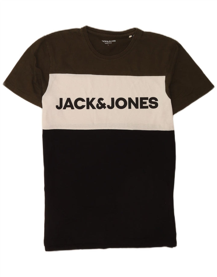 Jack & Jones T-Shirt Graphique Haut Large Multicolore Colourblock Homme