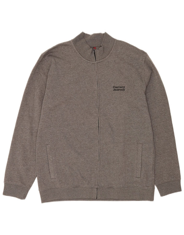 Carrera Hommes Survêtement Top Veste 2XL Gris Polyester
