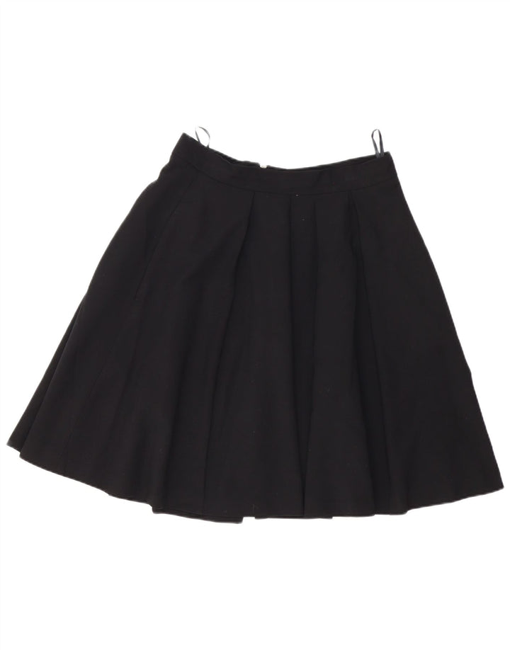 French Connection Jupe trapèze plissée pour femme UK 12 Medium W28 Noir