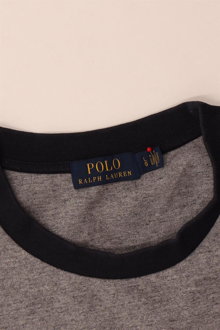 Polo Ralph Lauren Sweat-shirt pour homme en polyester color block grand gris
