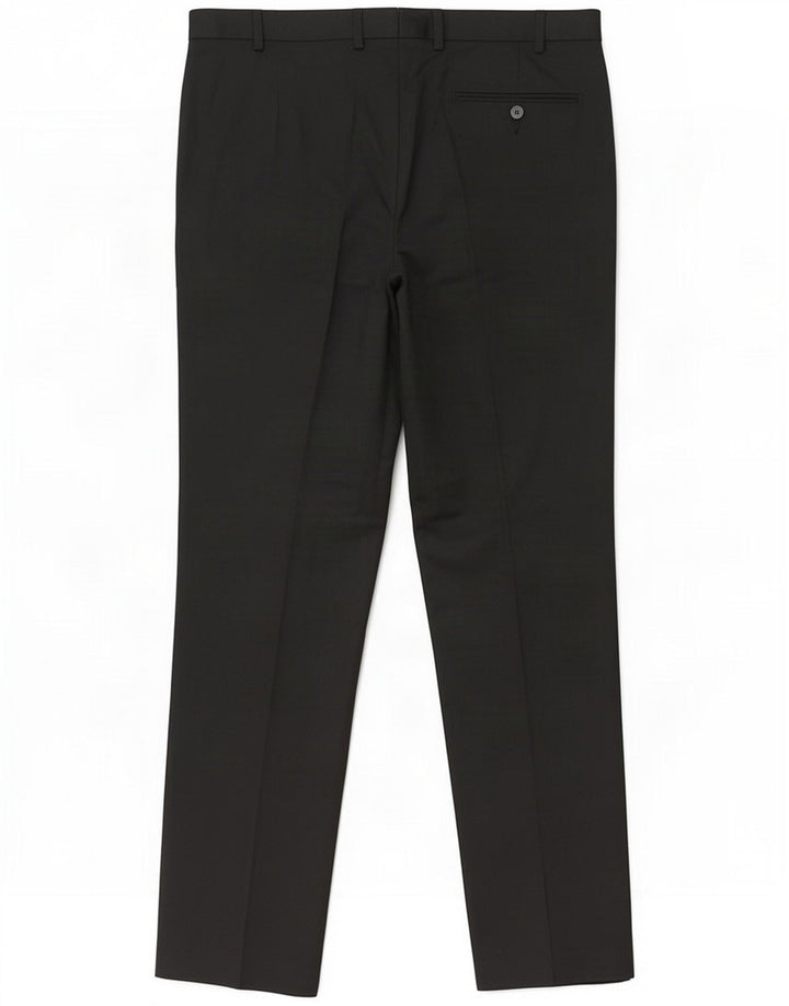 Marks & Spencer Pantalon de costume coupe classique pour homme W36 L33 Noir Polyester