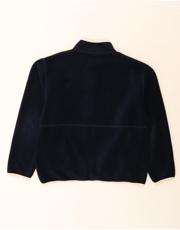 Pull polaire à col zippé White Stuff pour hommes, grand, bleu marine, en polyester