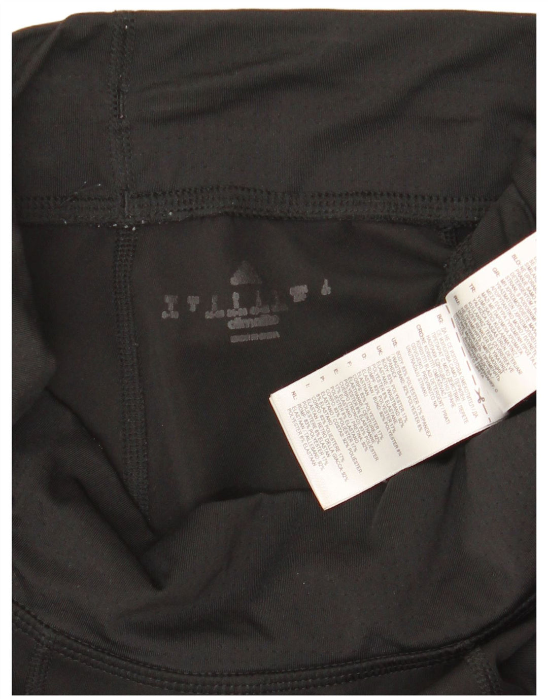 Adidas Leggings Femme UK 8/10 Petit Noir Polyester