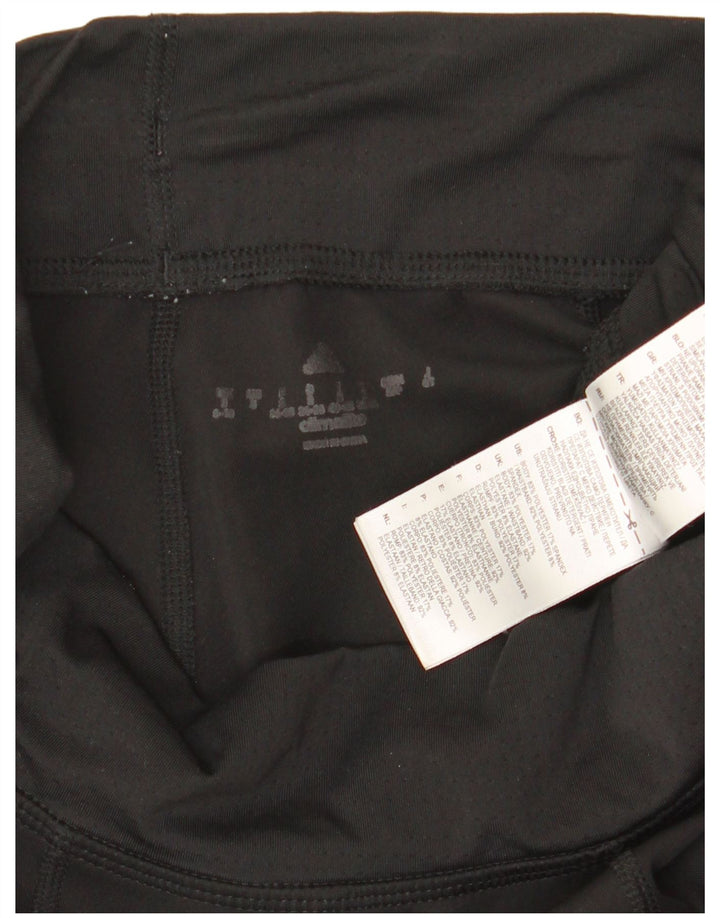 Adidas Leggings Femme UK 8/10 Petit Noir Polyester