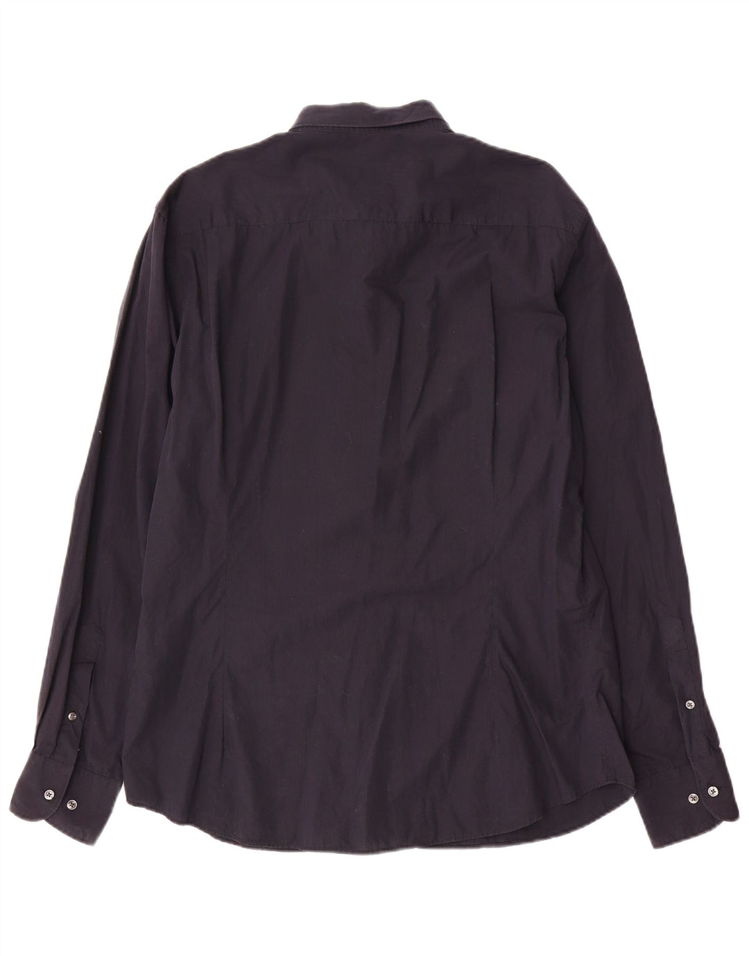 MASSIMO DUTTI Chemise Slim Fit XL Bleu Marine Coton Homme