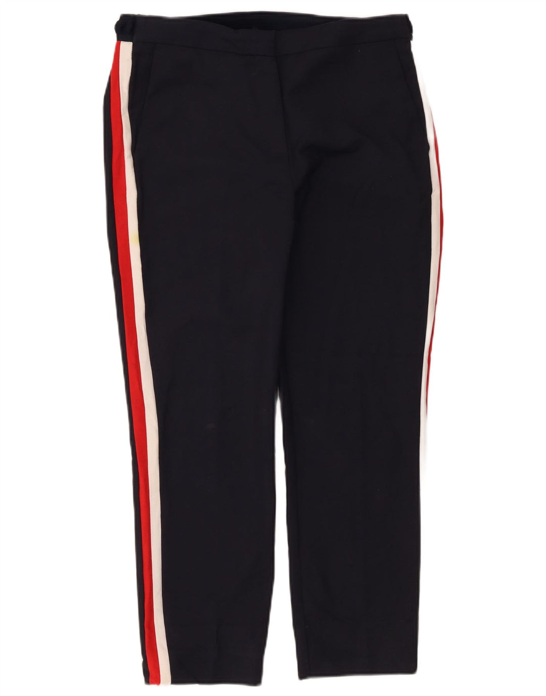 Pantalon court femme ZARA Large W30 L24 Bleu Marine Colourblock