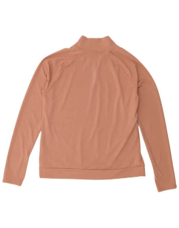 Haut de survêtement Nike Dri Fit Graphic pour femme, rose moyen, UK 14