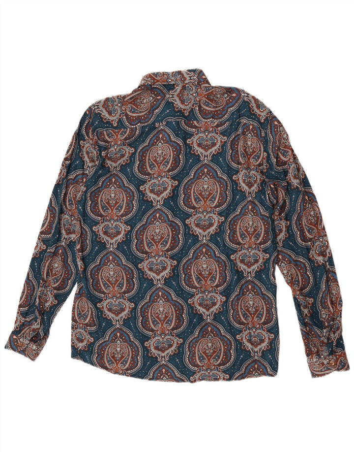 Over/D Chemise Homme 2XL Bleu Paisley Viscose