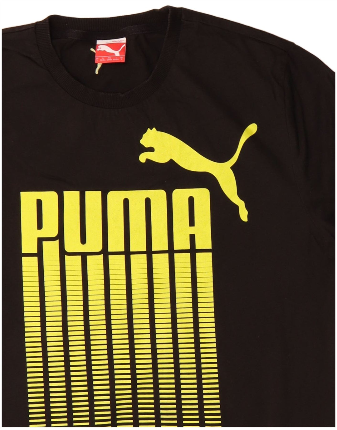 Puma T-shirt graphique pour hommes, grand, noir, coton