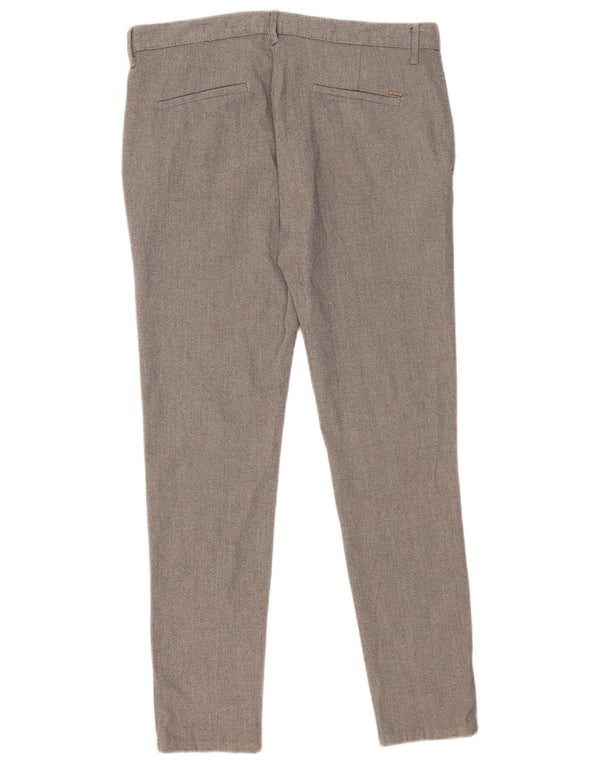 Zara Pantalon Chino Slim Homme EU 42 Large W32 L30 Gris