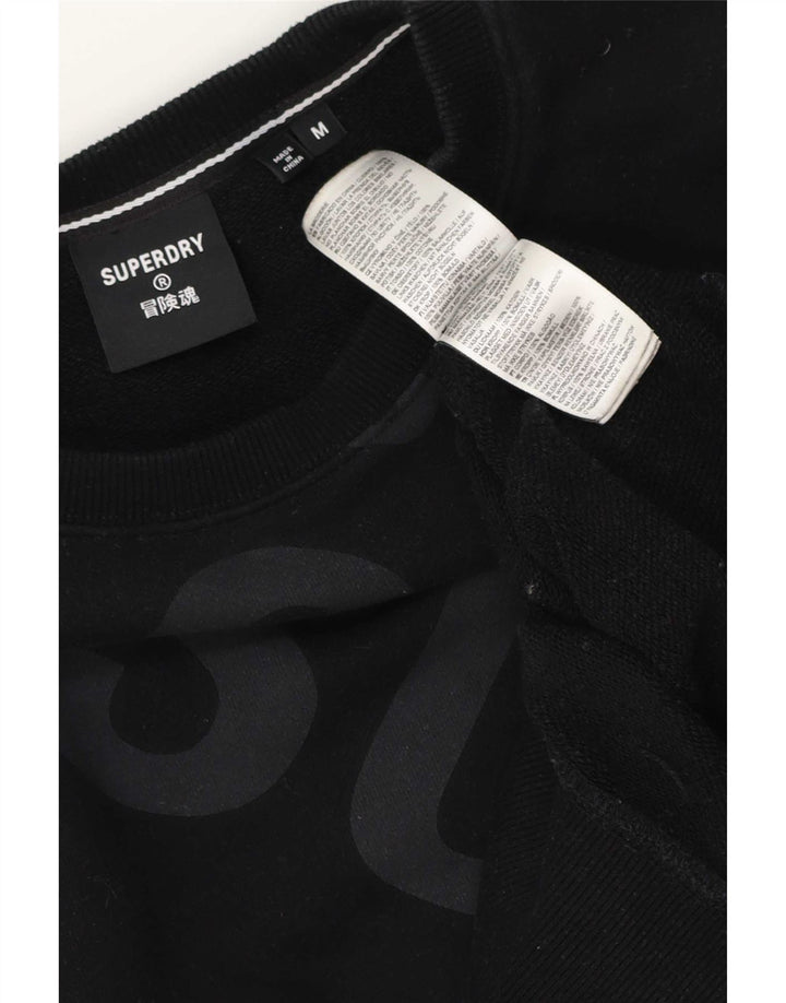 Superdry Sweat-Shirt Graphique Homme Noir Moyen Coton