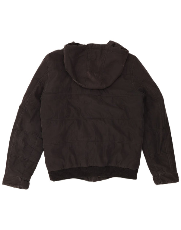 JACK & JONES Veste matelassée à capuche pour homme UK 38 Medium Noir Polyester