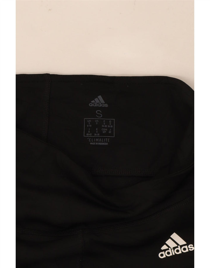 ADIDAS Womens Climalite Leggings UK 8/10 Small  Black Polyester Vintage Adidas and Second-Hand Adidas from Messina Hembry 