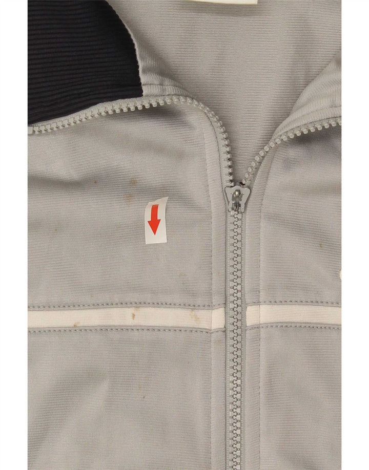Adidas Veste de Survêtement Graphique Homme Gris Moyen Polyester Colorblock