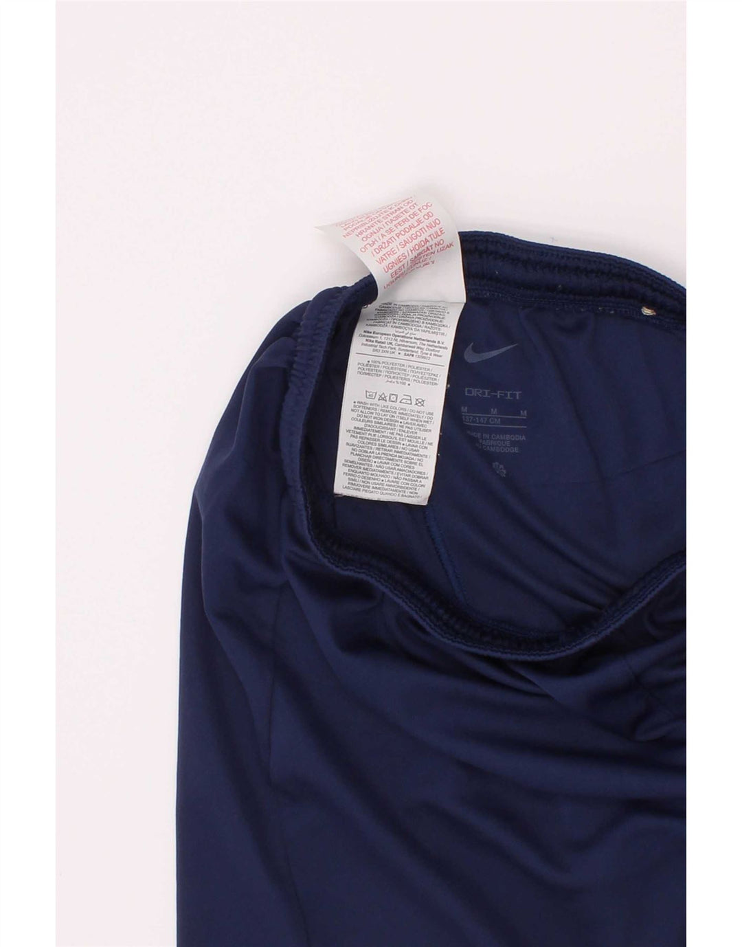 Short de sport Nike Dri Fit pour garçon 10-11 ans Bleu marine moyen Polyester