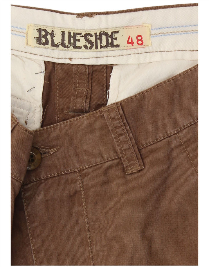Blue Side Short Cargo Homme IT 48 Medium W32 Coton Marron