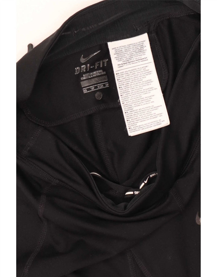 Nike Legging Dri Fit Femme UK 4 XS Noir Polyester