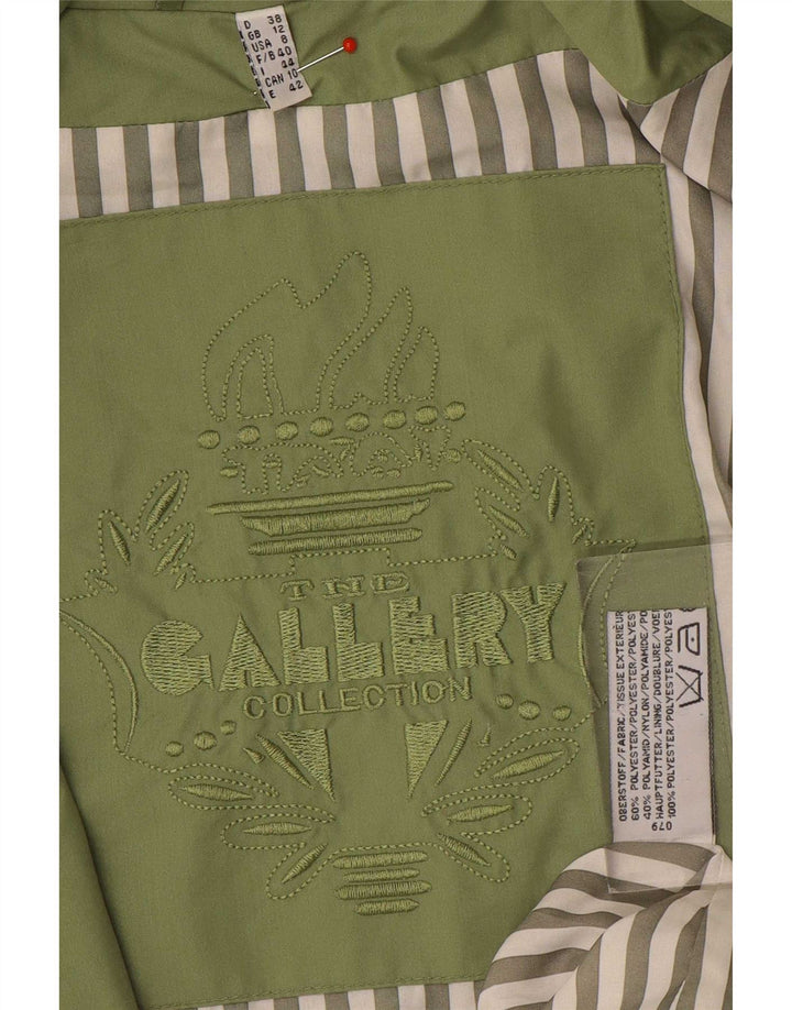 Gallery Veste de pluie surdimensionnée à capuche pour femme UK 12 Vert moyen Polyester