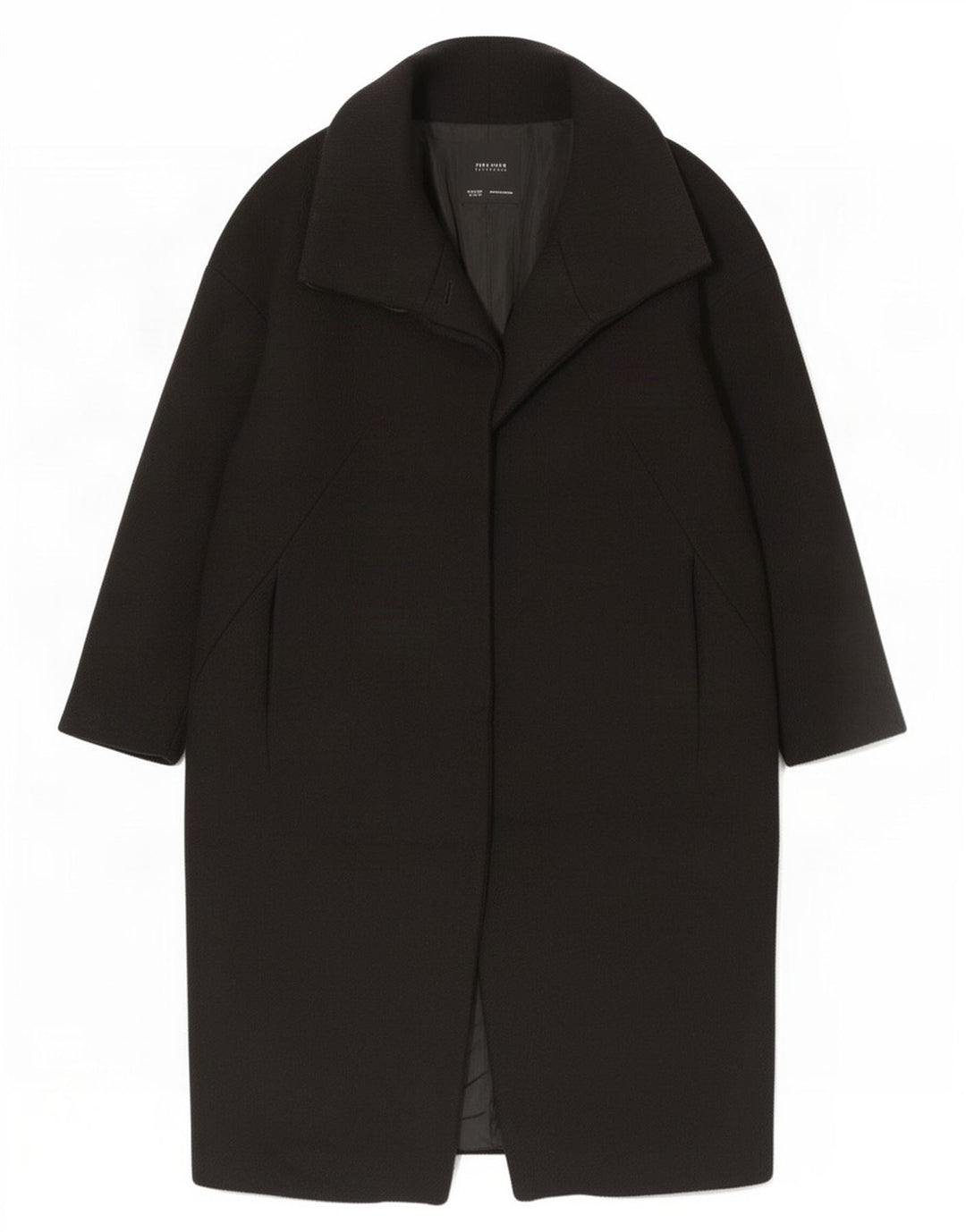 Zara Manteau surdimensionné pour femme UK 6 XS Noir