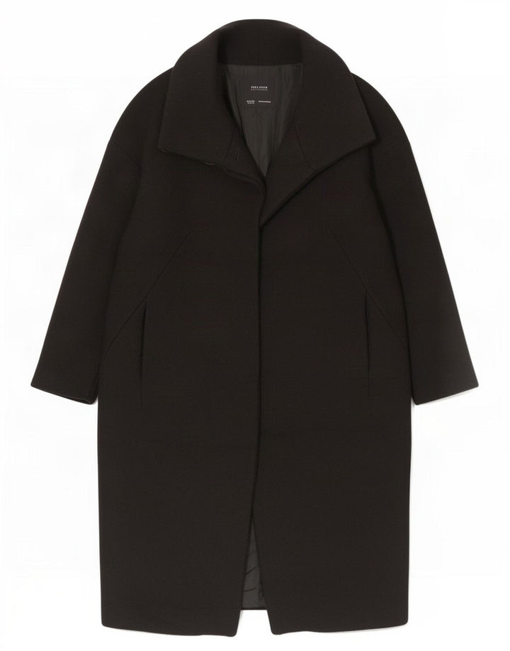 Zara Manteau surdimensionné pour femme UK 6 XS Noir