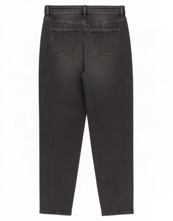 Marks & Spencer Jean Mom Tapered pour femme UK 10 Small W28 L26 Coton noir