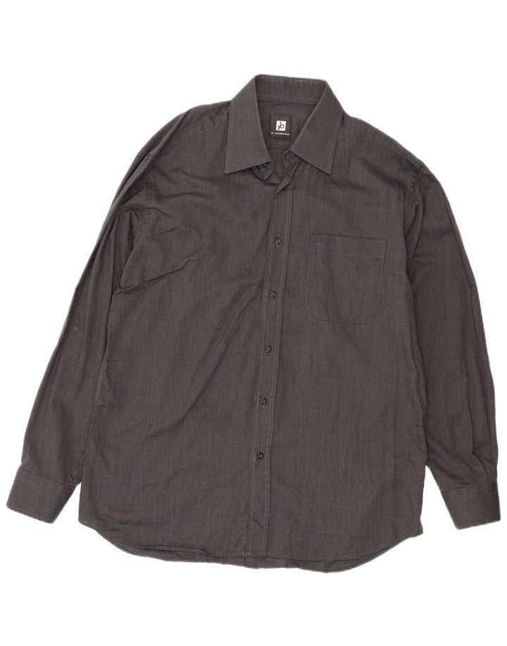 Roccobarocco Chemise Homme Taille 40 15 3/4 Coton Gris Moyen