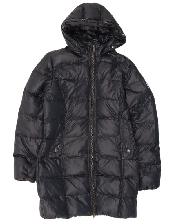 Bomboogie Manteau rembourré surdimensionné à capuche pour femme US 4 Small Bleu marine