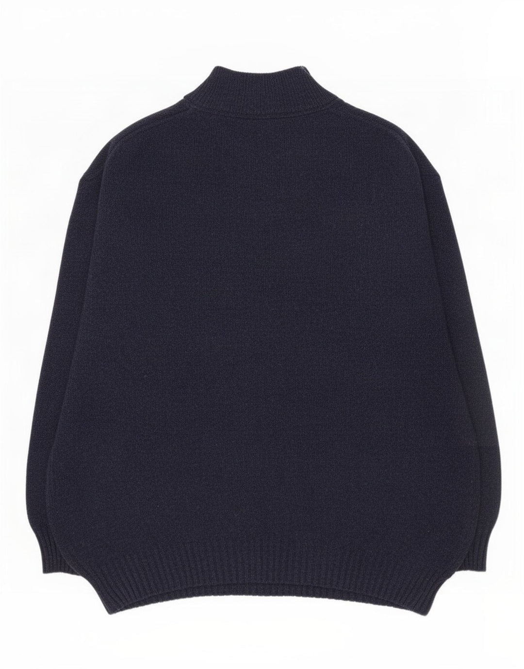 Murphy & Nye Pull à col zippé pour homme 2XL en laine bleu marine