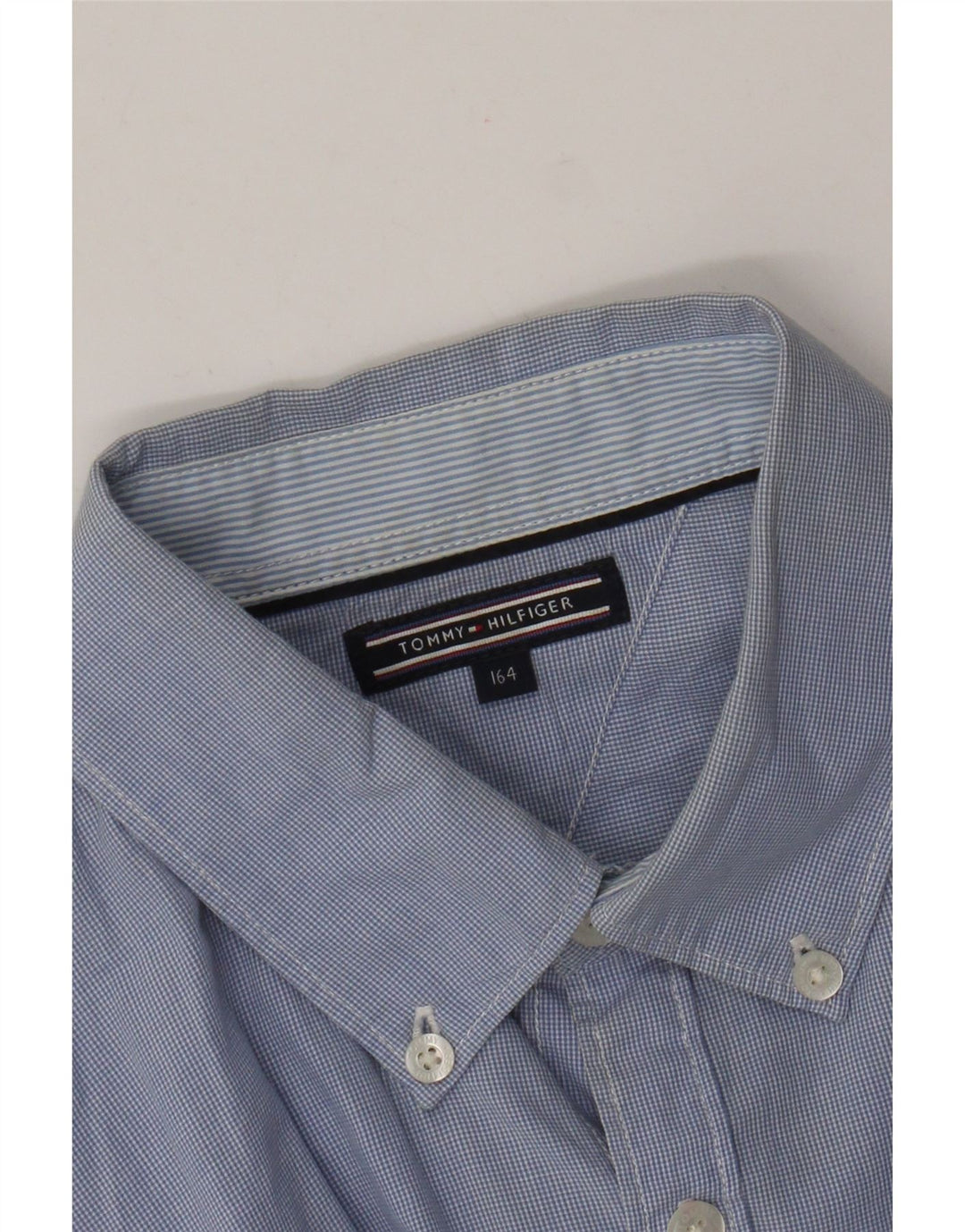 Tommy Hilfiger Chemise Garçon 14-15 Ans Bleu Vichy