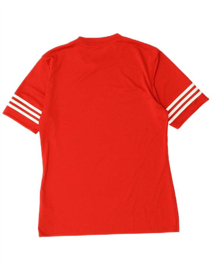 Adidas Homme Climalite T-Shirt Haut Rouge Moyen Polyester