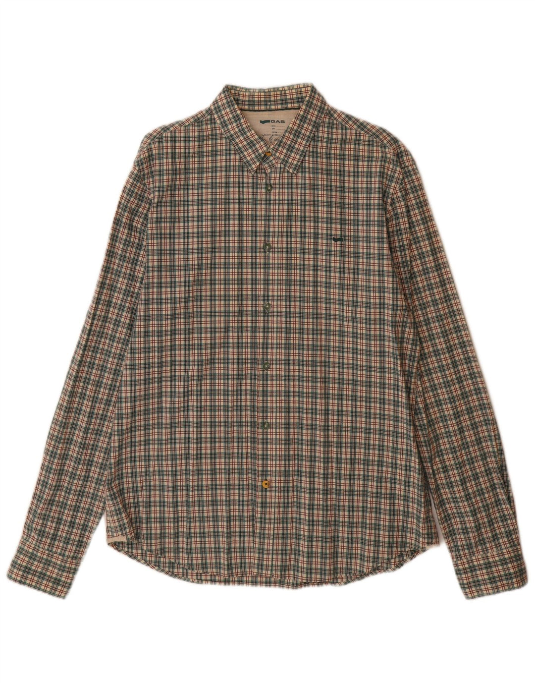 GAS Chemise Homme XL Coton à Carreaux Multicolore