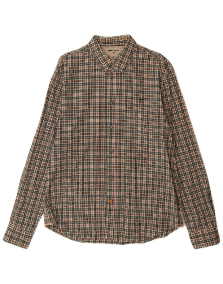 GAS Chemise Homme XL Coton à Carreaux Multicolore