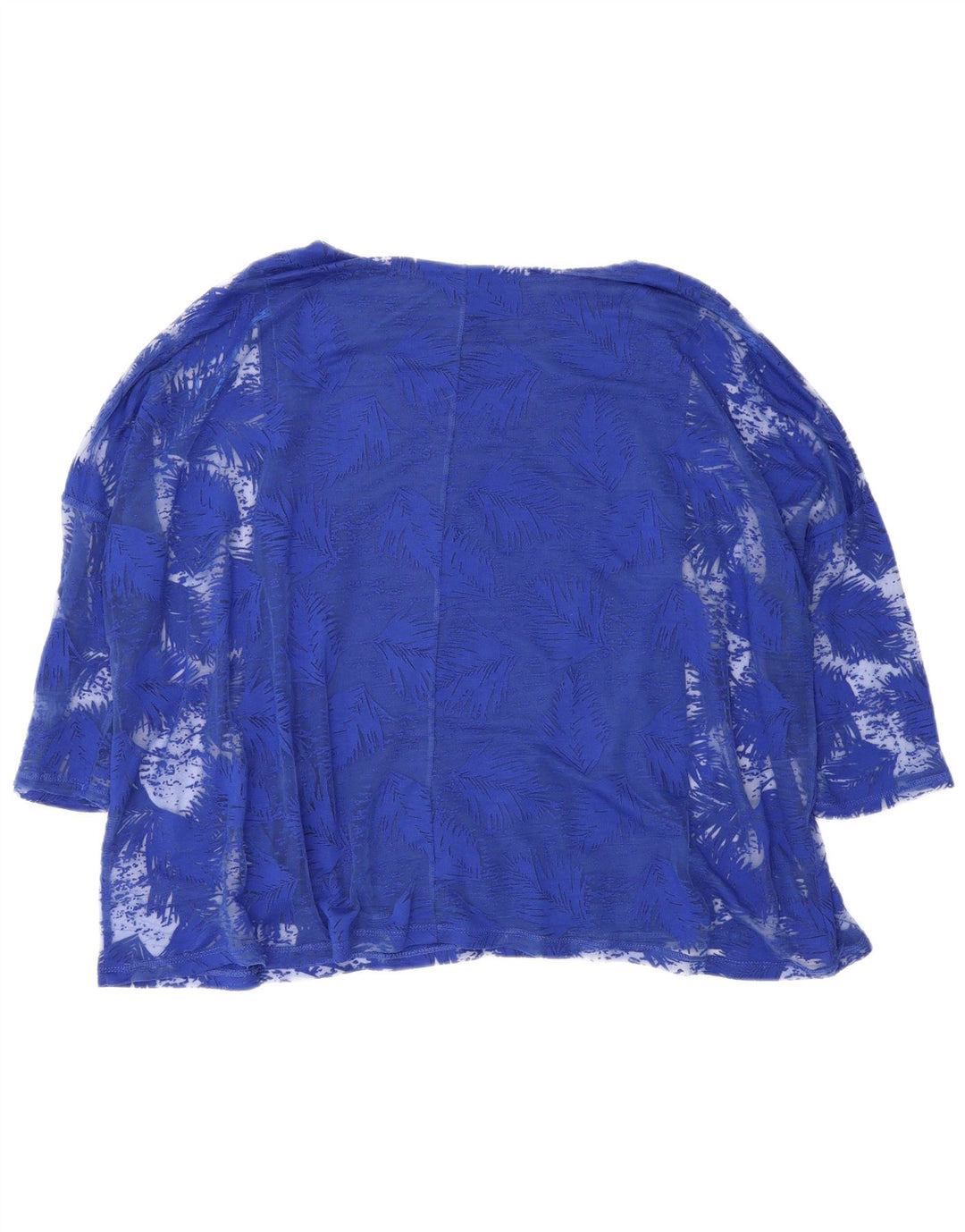 Phase Eight Haut surdimensionné à manches 3/4 pour femme UK 12 Bleu moyen Floral