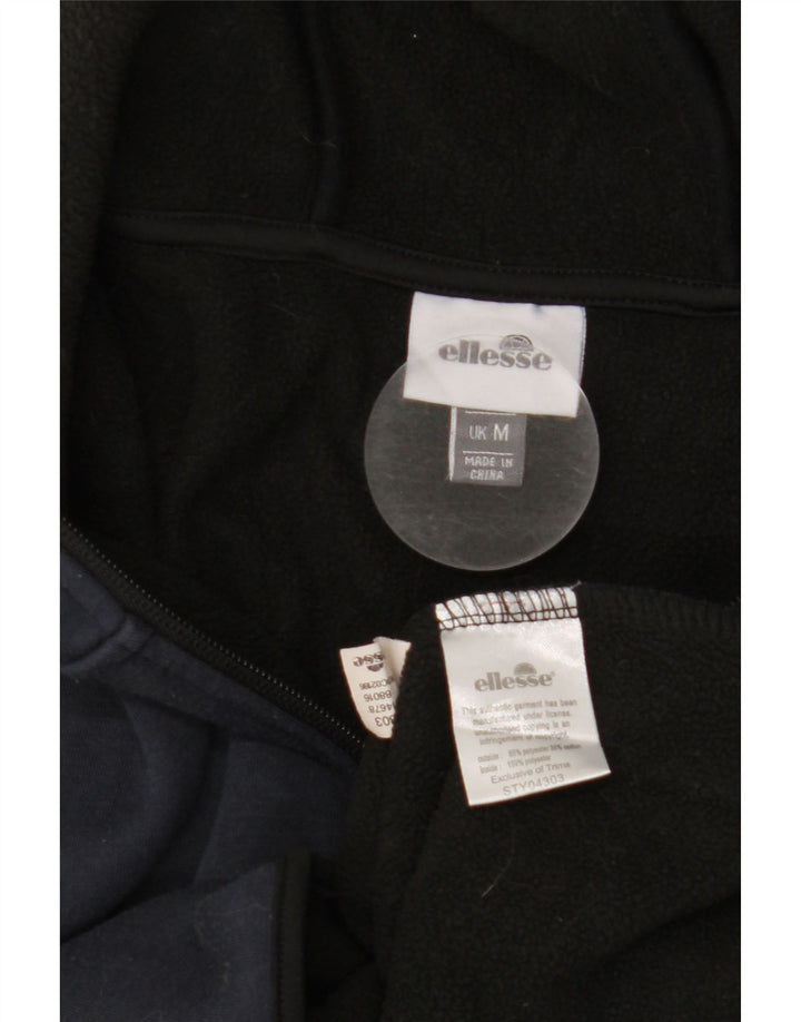 ELLESSE Pull à capuche col zippé homme bleu marine moyen polyester