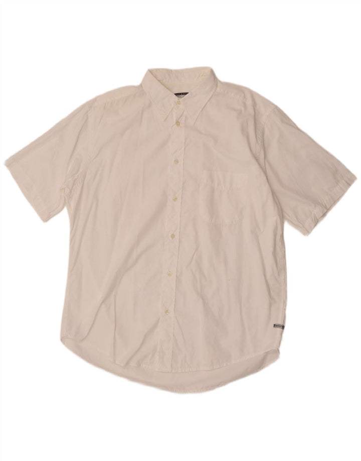 BELFE & BELFE Chemise à manches courtes pour homme 2XL Blanc Coton