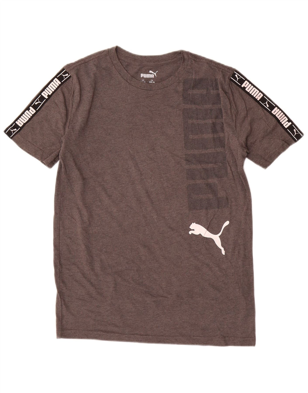 PUMA T-shirt graphique pour garçon 14-15 ans, grand gris