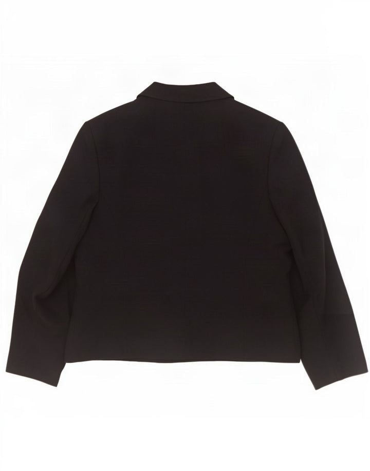 Marks & Spencer Veste blazer St. Michael 4 boutons pour femme UK 16 Large Noir