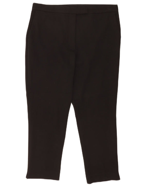 Marks & Spencer Pantalon court slim pour femme UK 16 Large W34 L24 Noir